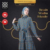 ABAYA HIKMAT D4549 ORIGINAL GAMIS RUFFLE MOTIF BAJU MUSLIM WANITA SET