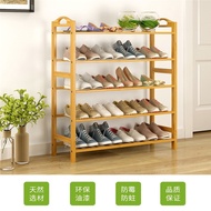 HY-16💞Shoe Rack Shoe Cabinet Bamboo Storage Rack Thickened Strip Storage Bamboo Strip Household Simple Multi-Layer Assem