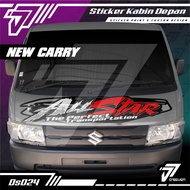 Stiker Decal Kabin Depan ALL STAR Custom NEW CARRY TAYO Full Laminasi Anti Gores Anti Air dan Anti P
