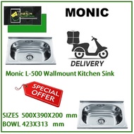 Monic L-500 Wallmount Kitchen Sink