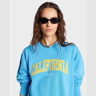 Sporty&Rich 24Autumn and Winter New Letter Print Sweatshirt Fleece Women's Crew Neck Sweatshirt