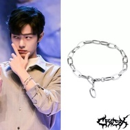 CHAIN BRACELET PAPERCLIP BRACELET SILVER CHAIN BRACELET/