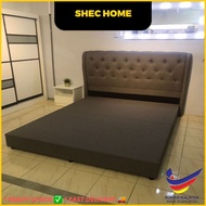 Bedframe Queen/ Headboard Divan/ Katil Queen/ Fabric Bedframe Queen/ Katil 5FT/ Divan
