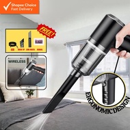 DESSINO 5500Pa Handheld Car Vacuum Cleaner – Rechargeable Mini Vacuum with Ergonomic Design