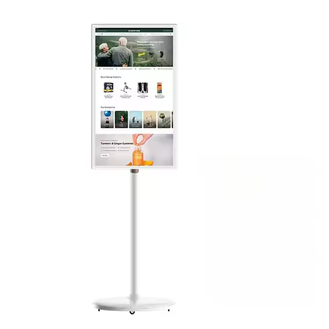 Stand Tv Follow by Me Portable Tv 4K 21inch Monitor Incell Touch Screen Display Android Moving Table