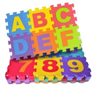 36 PIECES COLOURFUL ALPHABETS AND NUMBERS PUZZLE PLAYMAT