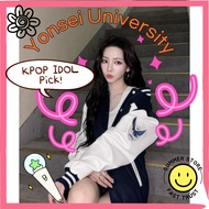 Yonsei University Official Varsity Jacket AESPA IVE LE SSERAFIM NEWJEANS PICK SIGNATURE LIGHT WEIGHT
