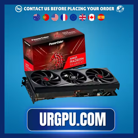 PowerColor Radeon RX 6800 XT 16GB Red Dragon GDDR6 Video Graphics Card GPU