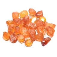 พลอย ก้อน โกเมน สีส้ม สเปสซาไทท์ การ์เน็ต ดิบ ธรรมชาติ ( Natural Orange Spessartite Garnet ) หนักรวม 50 กะรัต