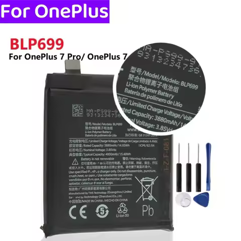 4000mAh BLP699 Original Battery For One Plus 7 Pro / 7 Plus OnePlus 7Pro 7Plus Mobile Phone Battery 