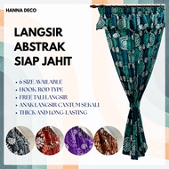 PCDECOR Curtain Door 2 Panel 3 Panel Sliding Door (140cmx218cm) Langsir Pintu 2 Tingkap 3 Tingkap