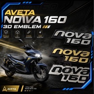 EMBLEM AVETA NOVA160 NOVA 160 3D LOGO EMBLEM STICKER ACCESSORIES ACCESSORY MODIFIED MODIFY