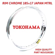 RIM CHROME 185x17 JAPAN MTRL YOKOHAMA.