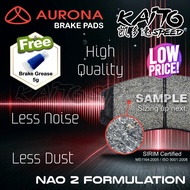 AURONA Rear Brake Pad Mitsubishi Galant Proton Perdana Putra AUR561239 (Bendix DB1239)