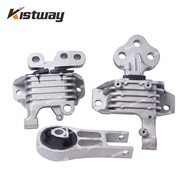 3PCS Engine Gearbox Motor Mount Kit For Jeep Cherokee KL 2.0L 2.2L Diesel Oil 68141400AK 68141400AF 