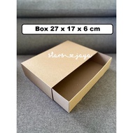 Kraft slide box 27 x 17 x 6 cm, hampers box