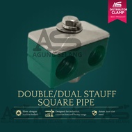 Double Pipe Clamp 22 mm Stauff EO Tube Clamp Diameter 22mm