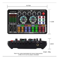 2024 Upgraded F999 F 998 BM800 Sound Card Mic Sound Mixer Sound Card Audio Mixing Console,