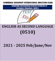 Igcse English As Second Language 0510(P 123) 2021-Nov 2025