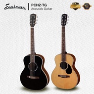 Eastman PCH2-TG Travel Size Small-Body Acoustic Guitar, Solid Thermo-Cured Sitka Spruce Top (PCH2 TG