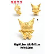 Wan Seng Gold 999 Kromi Charm Series | Authentic 999 Gold Emas Asli 100%