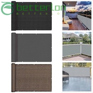 BETTER-LONTIME Balcony Shade Cloth, Waterproof 3/5/6M Sun Shading Sails, Multi-functional Fencing  F