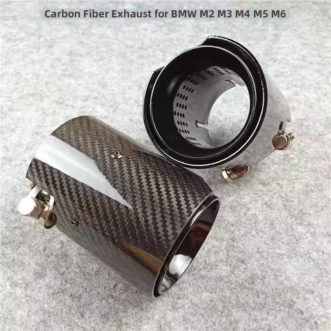 Carbon Fiber Exhaust for BMW M2 M3 M4 M5 M6 F87 F80 F82 F83 F90 - 1 item Black Performance Exhaust