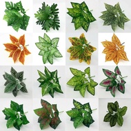 9-leaf Fake Leaf Cluster - Turtle leaf branches, pvc betel leaves - 9 leaves for home decoration, ar