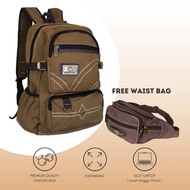 BUY 1 GET 1 Backpack POLO Power Jumbo Canvas Men's Imported Travel Backpack for Homecoming, 70 Liter