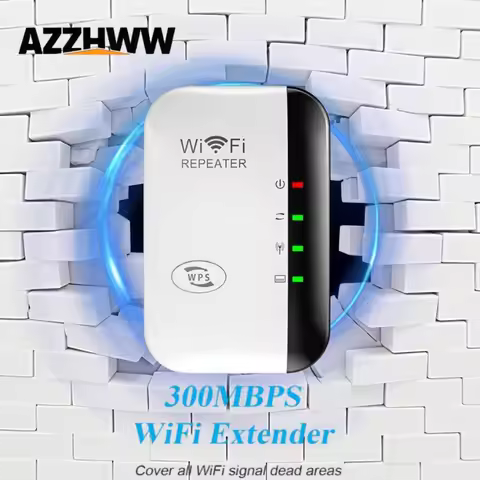 WiFi Extender Signal Booster for Home WiFi Range Extender 300Mbps Wireless Repeater Long Range Ampli
