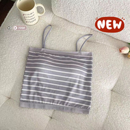 Always Home เสื้อสายเดี่ยวลายทาง ผ้านิ่มใส่สบาย  งานน่ารักมากๆ ใส่แมทช์กับกางเกงเสื้อคลุม