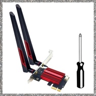 (PQAT) WiFi 7 BE200 Pro Pcie Wireless Network Adapter+10DB Antenna BT5.4 Tri Band 2.4G/5G/6GHz BE200