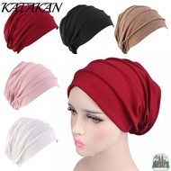 KATAKAN Women Cancer Muslim Scarf Cap Elastic Cloth Cotton Chemo Cap