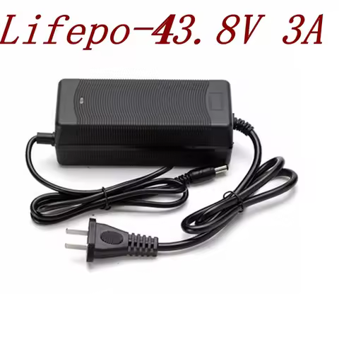 43.8V 3A Smart Battery Charger for 10Series 43.8V 37V Life Po Battery Charger XT60 fast charging