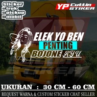 Elek yo pickup truck glass sticker pickup truck glass sticker cool truck glass sticker