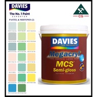 Davies 16 LITERS Megacryl Pastels &amp; Midtones Colors Semi-Gloss Latex Paint (waterbased) P2