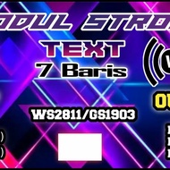 MODUL STROBO TEXT 7 BARIS LED WS2811
