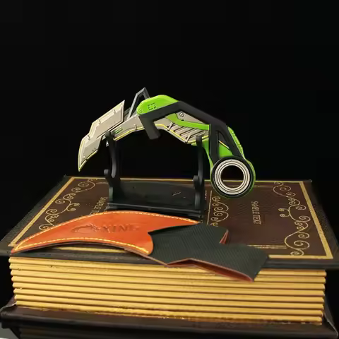 Valorant RGX 11z Pro Karambit Game Peripheras 13cm Weapon Rotatable with Leather Case Samurai Melee 