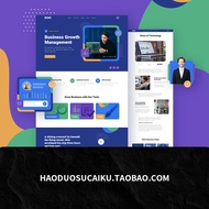 5 Types Official Website Homepage WEB End Webpage UI Interface Collection XD Sketch Figma Design Mat