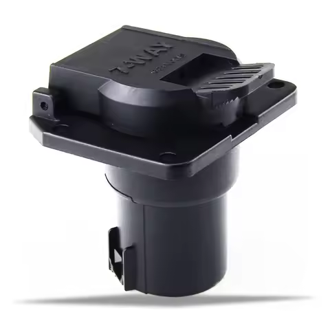 7 Pin Power Plug Socket Adapter Trailer Connector 6-24V For US Vehicles Car Truck Caravan Accessorie