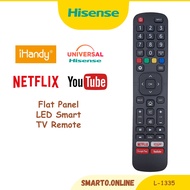 Ihandy Hisense Smart LED TV Remote Control (L1335V) Hisense Smart LED Youtube TV Remote