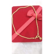 10k saudi gold anklet-850 gold anklet anklet for woman