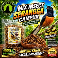 SEMPATI Mix Bugs 15 Gram Campuran Ulat Jerman Jangkrik Ulat Hongkong Mix Bugs Kering Pakan Burung Mu