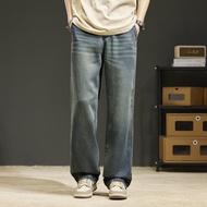 วินเทจบางแฟชั่นกางเกงยีนส์สําหรับผู้ชายฤดูร้อนLyocellตรงหลวมเกาหลีกางเกงสบายๆกางเกงยีนส์ชายStreetwea