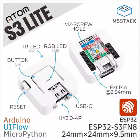 M5Stack Official ATOMS3 Lite ESP32S3 Dev Kit