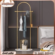 Luxury Metal Clothes Rack 170cm Stand Coat Rack Marble Hanger Rack for Bedroom Half Round Hanger