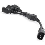 Eonvic Y Splitter Power Cable IEC 320 C14 Male to 3 x C13 Female