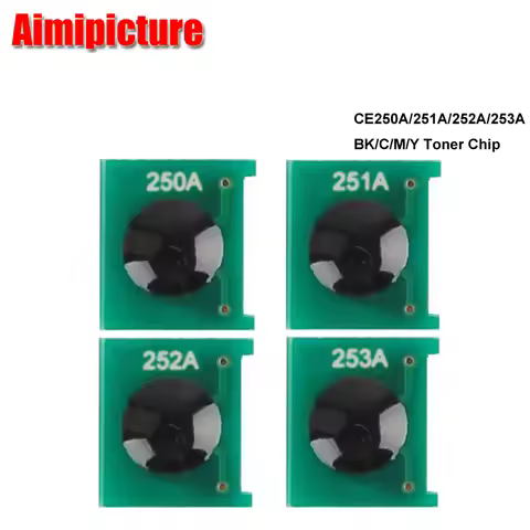 504A CE250A CE251A CE252A CE253A CE250 250A Toner Cartridge Chip For HP Color LaserJet3525/CM3530 4p