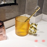 ONLYGOODS Water Bottle, Transparent Novelty Mouthwash Cup,  Ins Style Water Cup Toilet