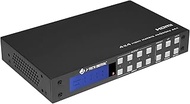 J-Tech Digital 4K 4x4 HDMI Matrix Switch HDMI2.0 4K 60Hz 4:4:4 HDR Compatible with Dolby Vision, wit